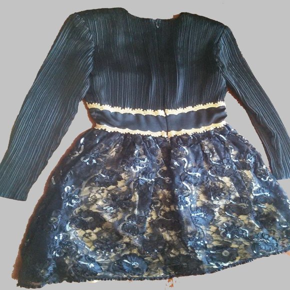 After Five Black Glamorous Sequin & tulle Party Cocktail Dress - Picture 2 of 11